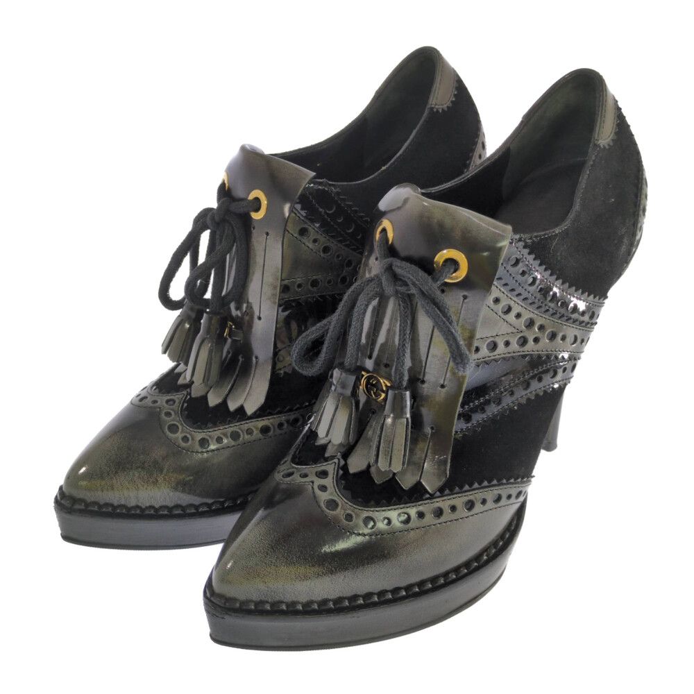 GUCCI グッチ ショートブーティ･パンプス靴|226329|37 1|2|ブラック|翌日配送可 ♀ B レディース 591058