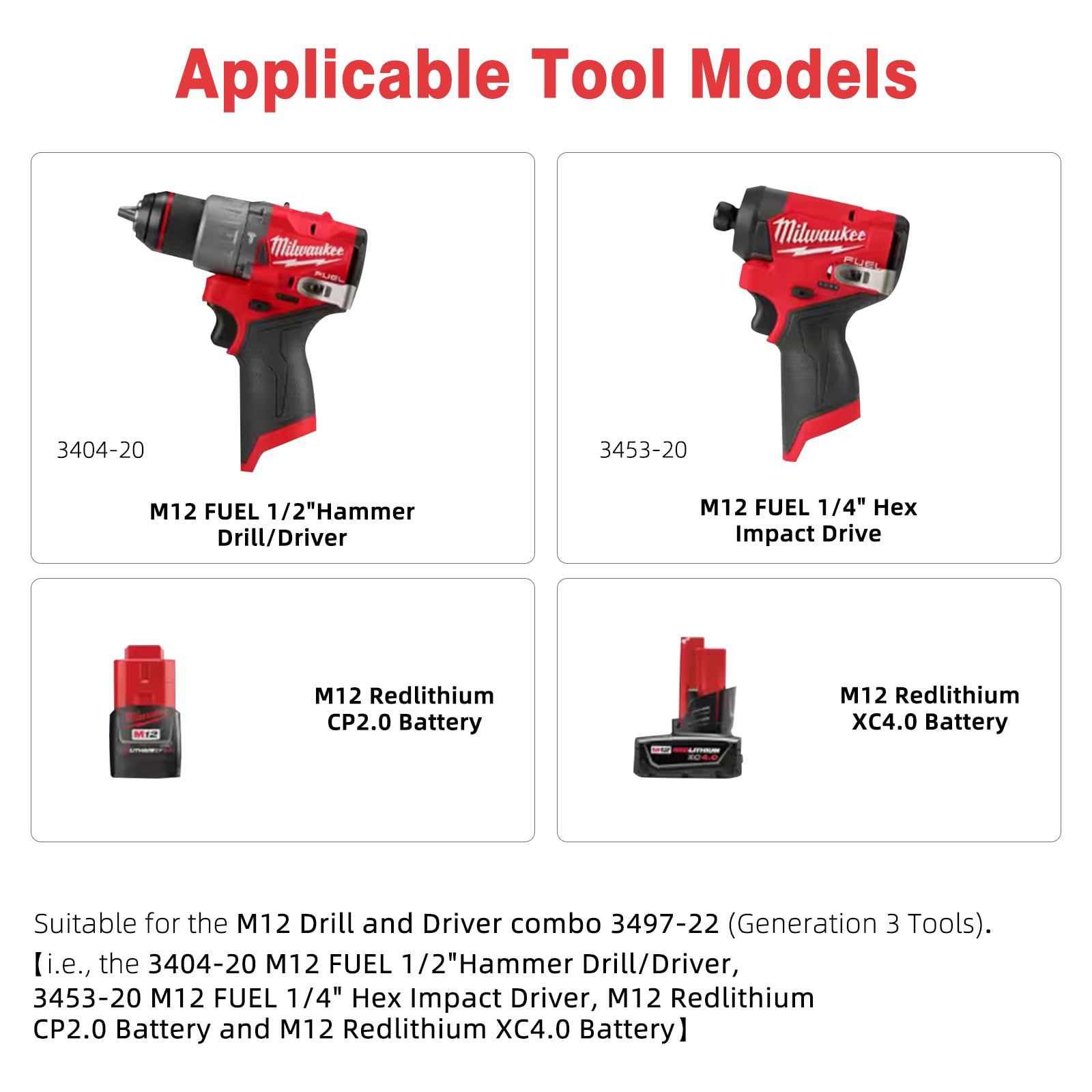 Gen 3 M12 ドリルドライバーとアクセサリーオーガナイザー Milwaukee 