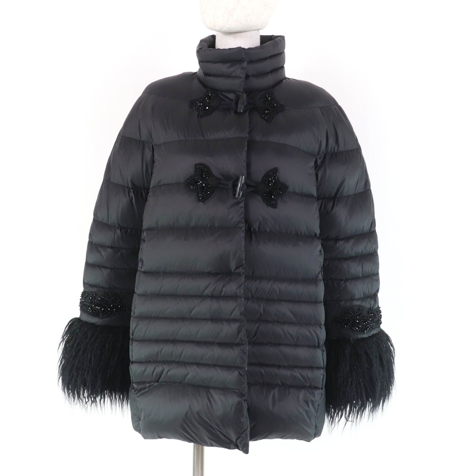 通販でクリスマス 美品☆ERMANNO SCERVINO エルマンノシェルヴィーノ ビーズ装飾 ジャケット・アウター