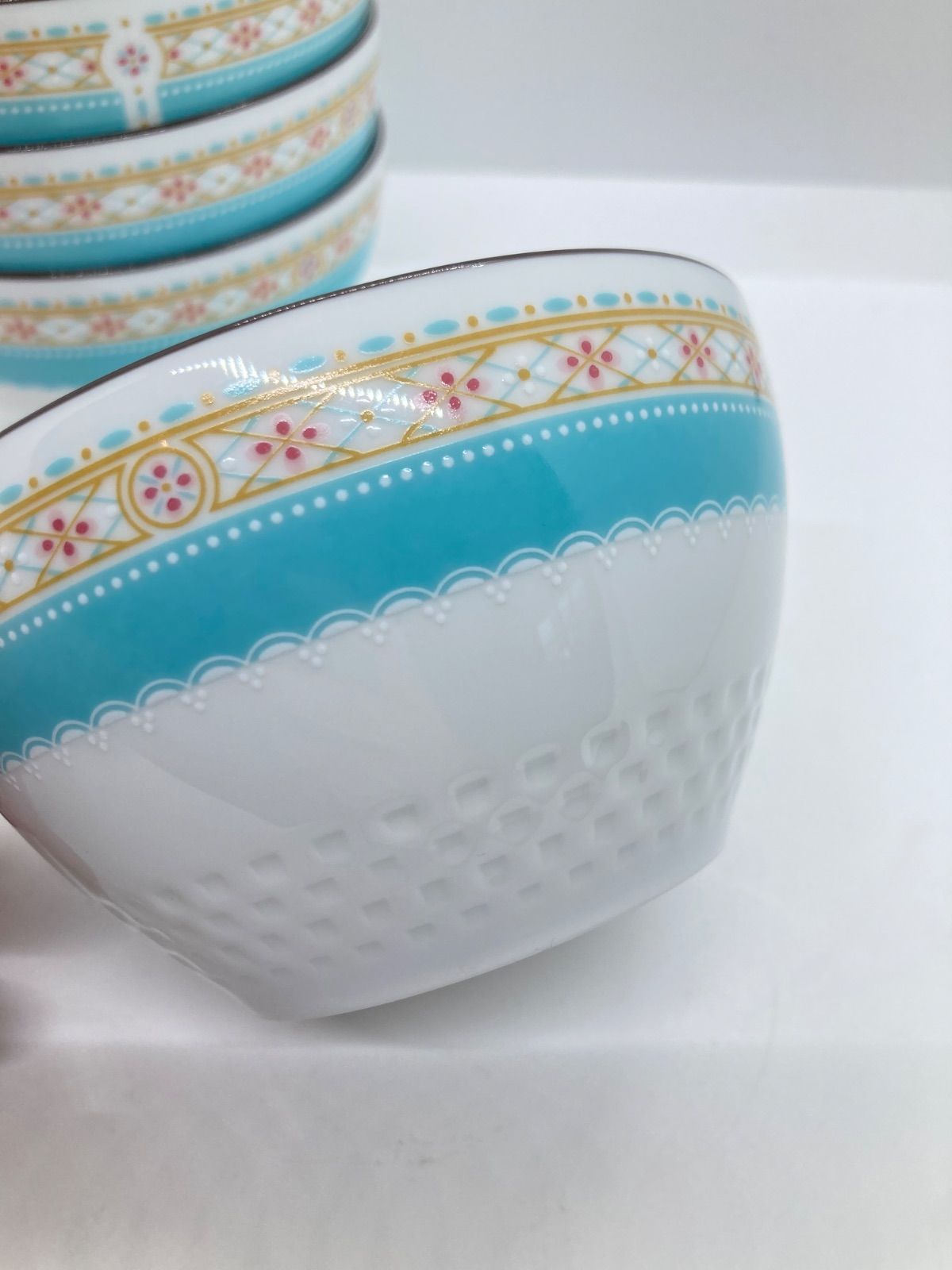 ノリタケハナリスボウル5客セット ノリタケ Noritake リズモホワイト 14cmボウルセット(5個