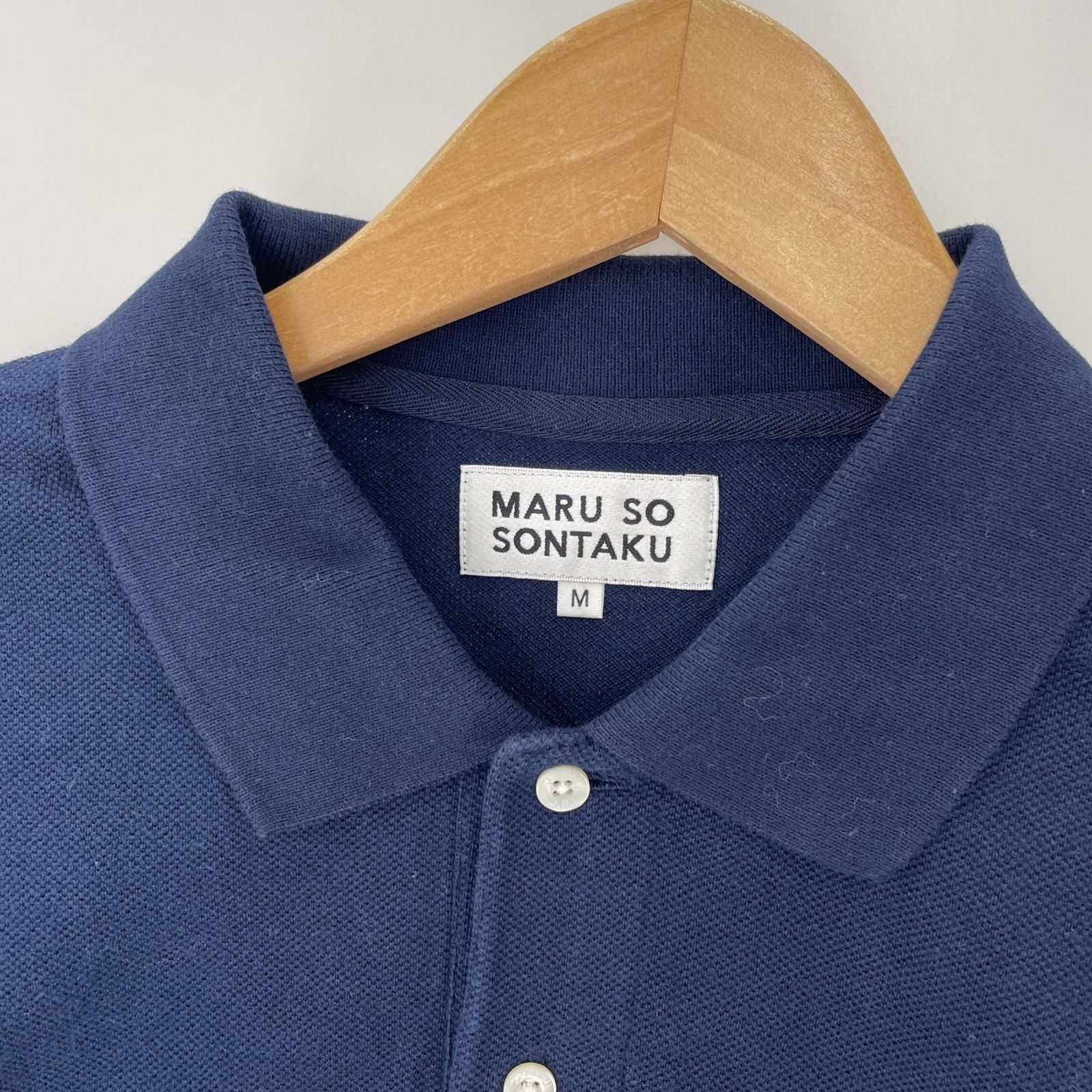 MARU SO SONTAKU ソンタク ロゴ 半袖ポロシャツ sizeM/ネイビー - メルカリ