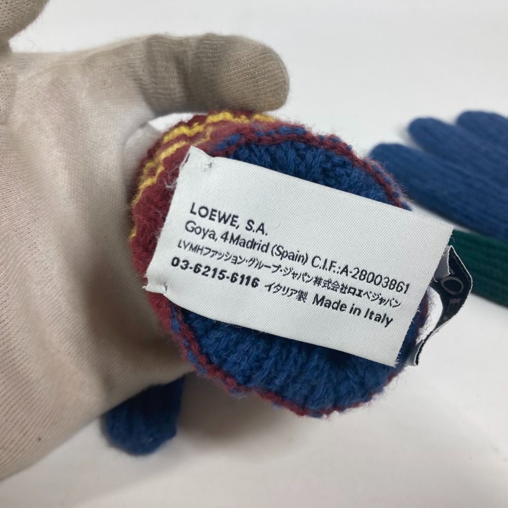 美品】 LOEWE ロエベ 手袋 グローブ ブラック アナグラム 美品】LOEWE