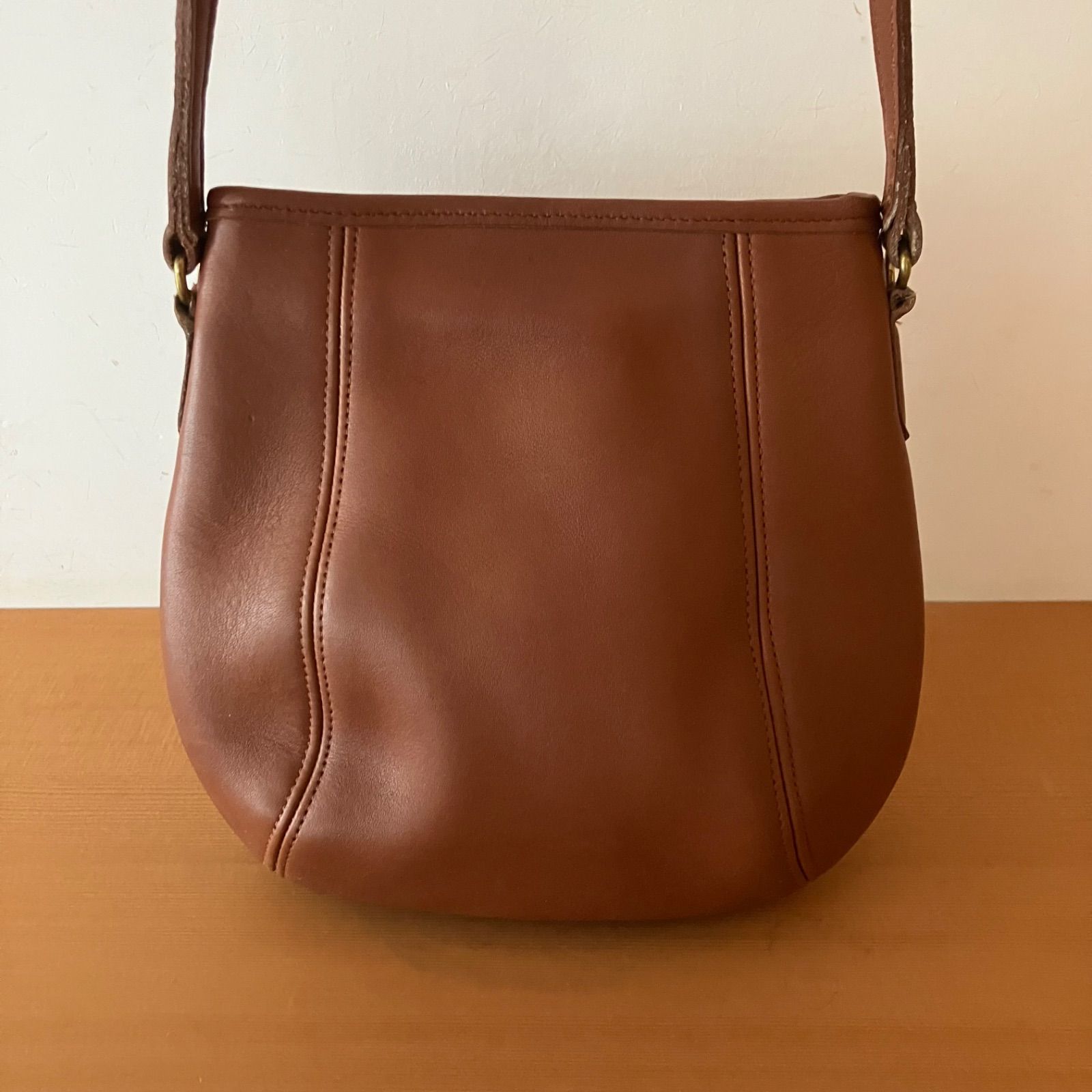 オールドコーチ ボストンバッグ 2way グラブタンレザー ダークブラウン 美品✨オールドコーチCOACH ボストンバッグ2way Dブラウン0524