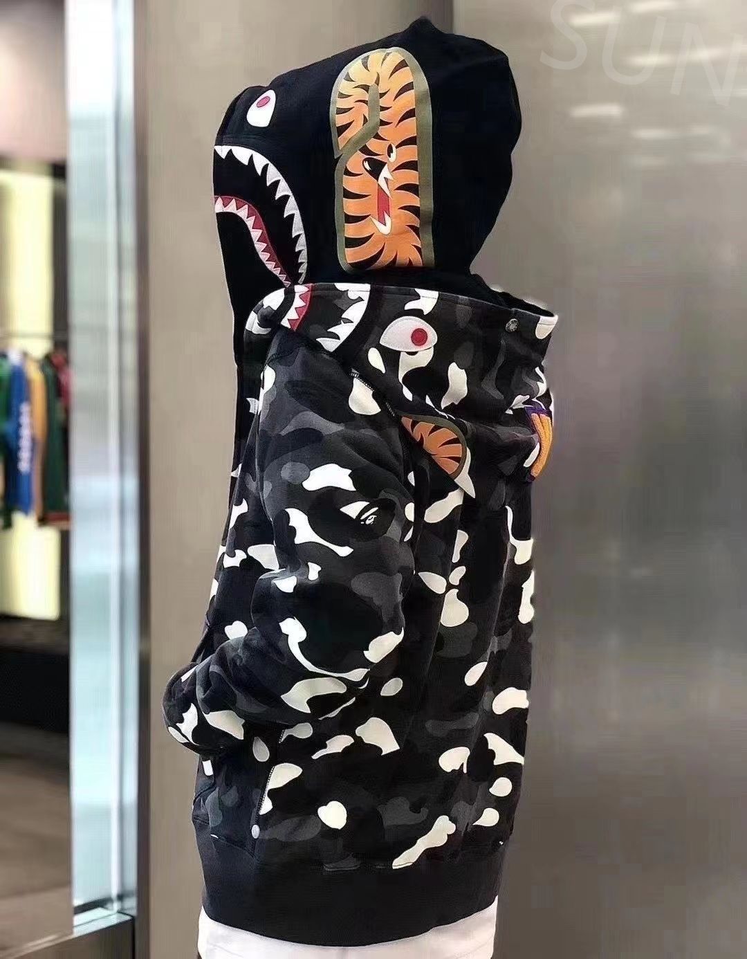 A BATHING APE シャーク フーディ アベイシングエイプ パーカー