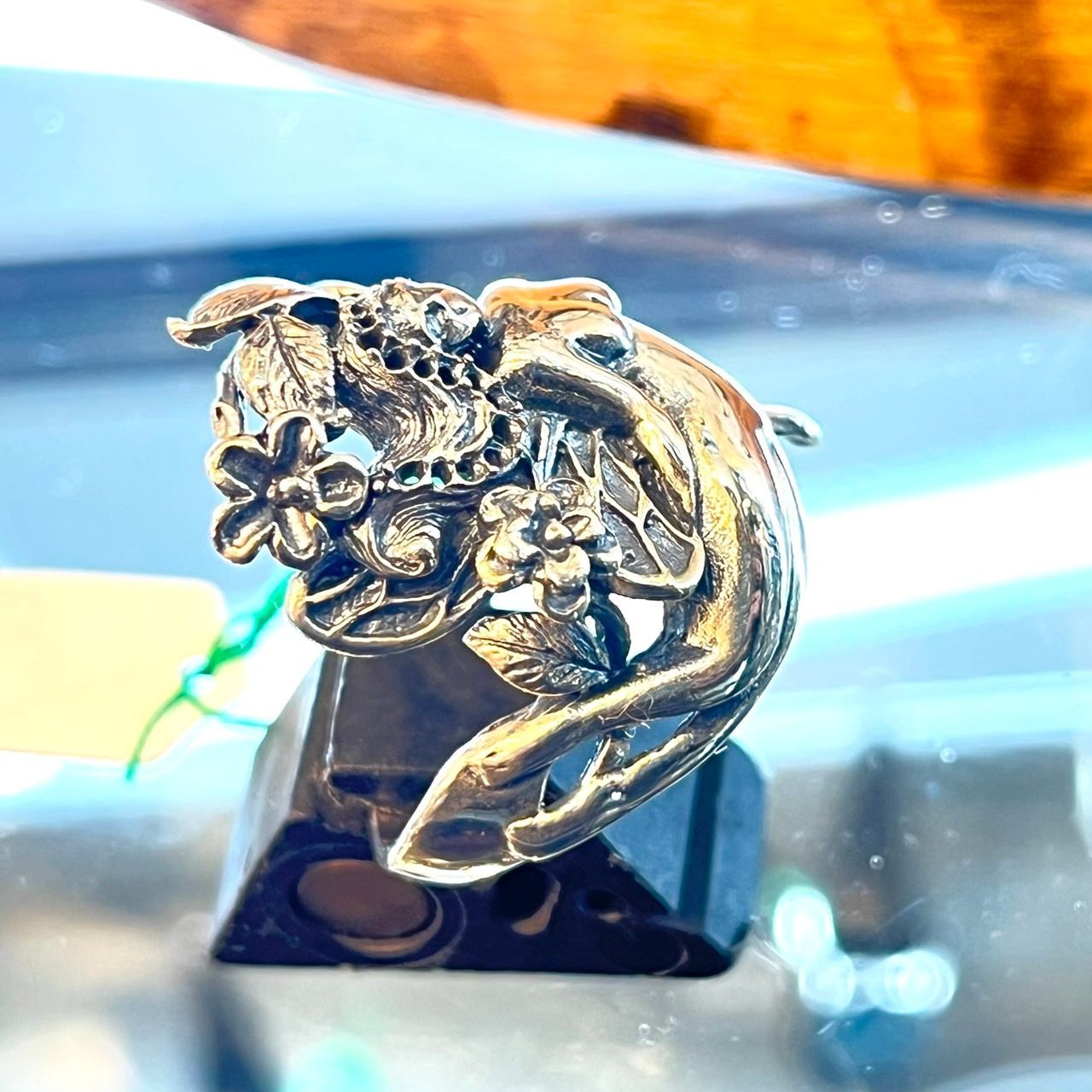 妖精 花柄 リング silver925 20号 19号 21号 指輪 1点物 ハンドメイド 