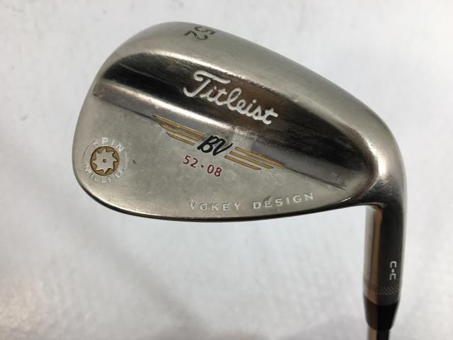 【中古ゴルフクラブ】タイトリスト ボーケイ ウェッジ スピンミルドC-C(ブラックニッケル)52.08 D/G AW【14日間返品OK】