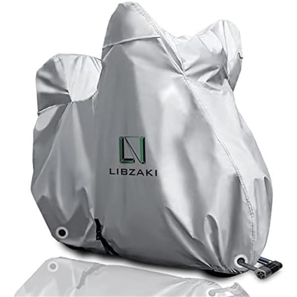 サイズ: 6L-BOX LIBZAKI 【改良素材】バイクカバー 6L-BOX 255 cmまで対応 大型バイク用車体カバー 収納袋付き