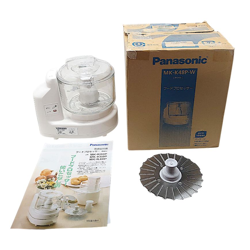 Panasonic フードプロセッサー MK-K48P-W - メルカリ