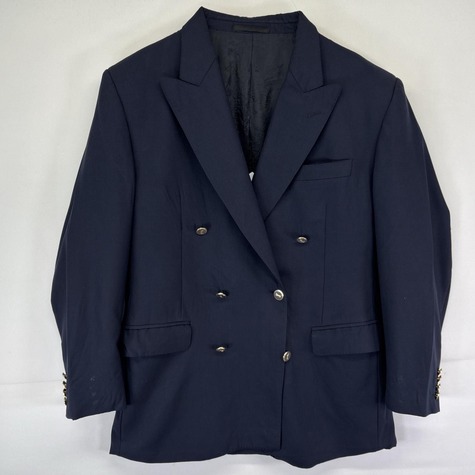 Yves Saint Laurent テーラードジャケット　金ボタンブレザー　L Yves Saint Laurent YSL Gold Button double breasted Blazer | eBay