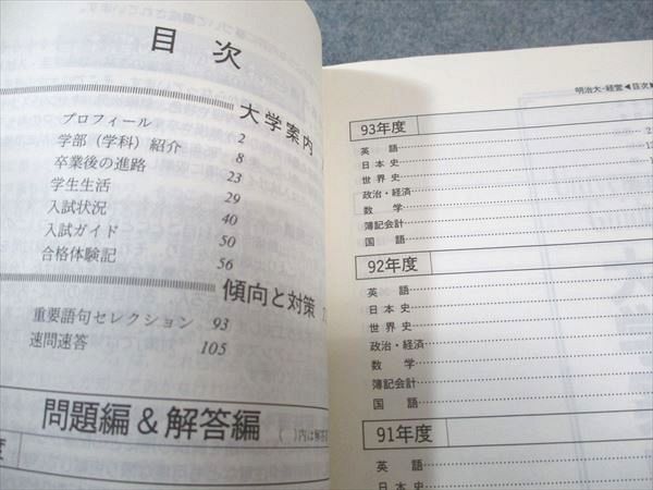 教学社 赤本 明治大学 経営学部 1995年度 最近6ヵ年 大学入試シリーズ