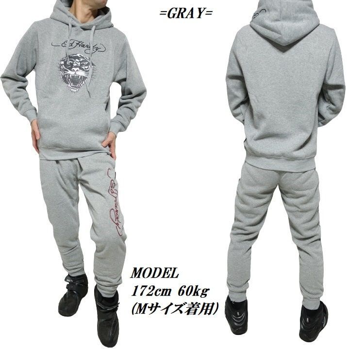 Ed Hardy セットアップパーカー エドハーディー ed hardy セットアップ パーカー 寅年 タイガー