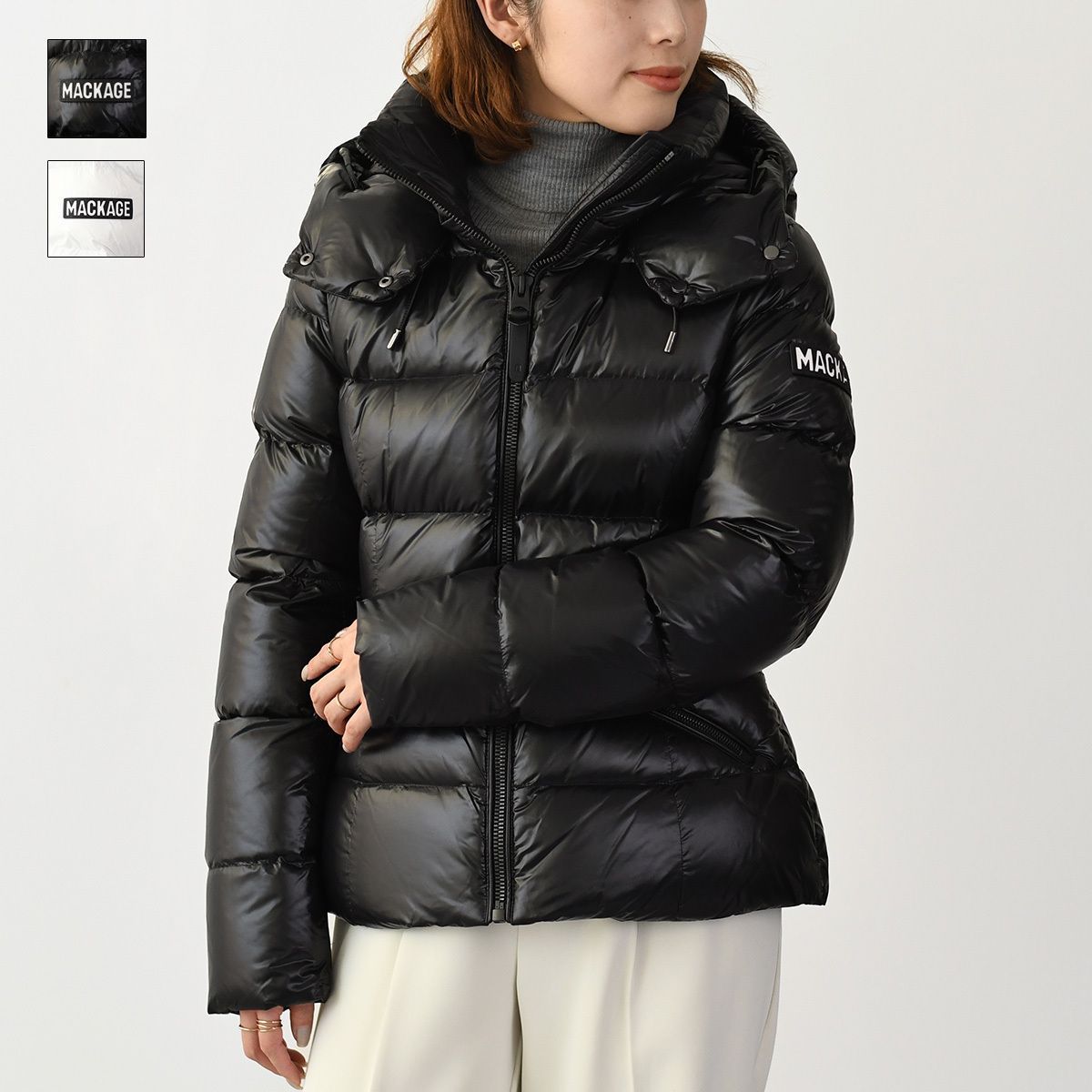 ヘルノダウンサイズ42 ブラック ヘルノ HERNO レディース ダウンコート