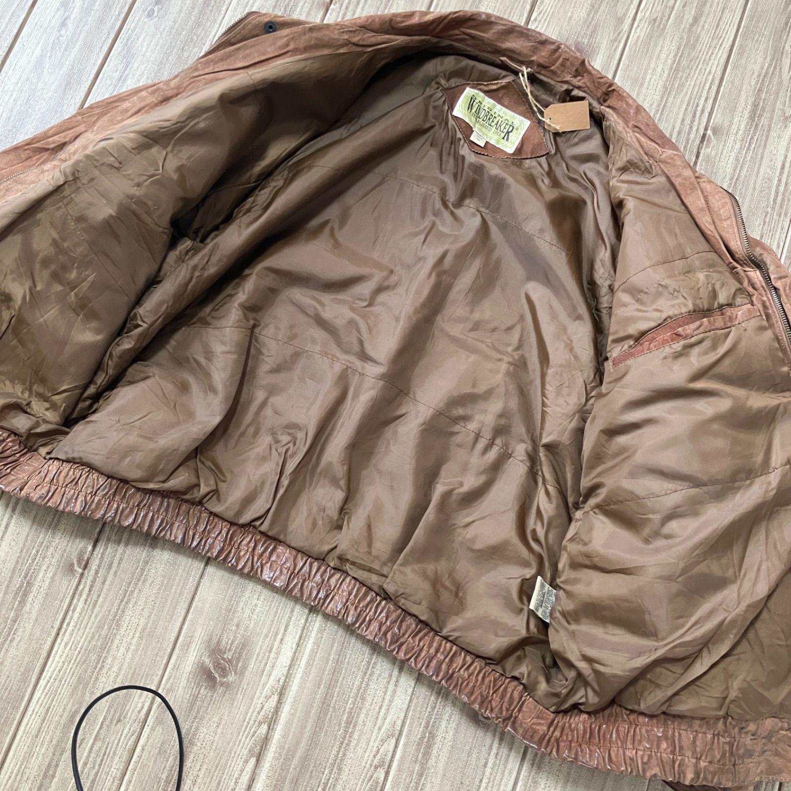 WINDBREAKER ウインドブレーカー レザージャケット 革ジャン XL 
