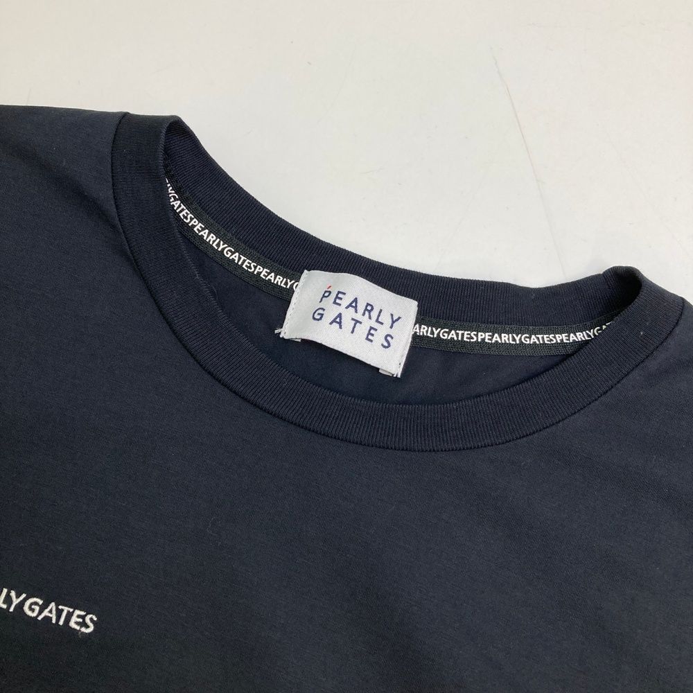 サイズ：0 PEARLY GATES パーリーゲイツ 半袖Tシャツ ネイビー系