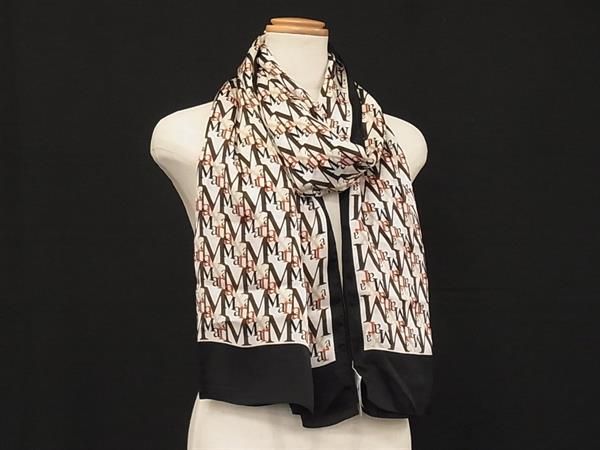 □美品□ Max Mara マックスマーラ シルク100％ 総柄 スカーフ