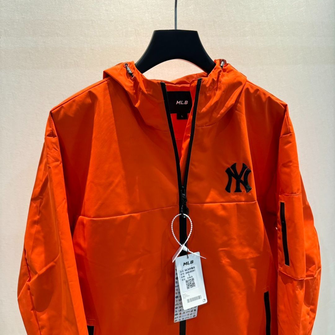 4色 ロゴ ジャケット M-2XLサイズ メンズ V842 本日限定特価】MLB メンズ ジャケット 刺繍ロゴ 防水 4色展開 M