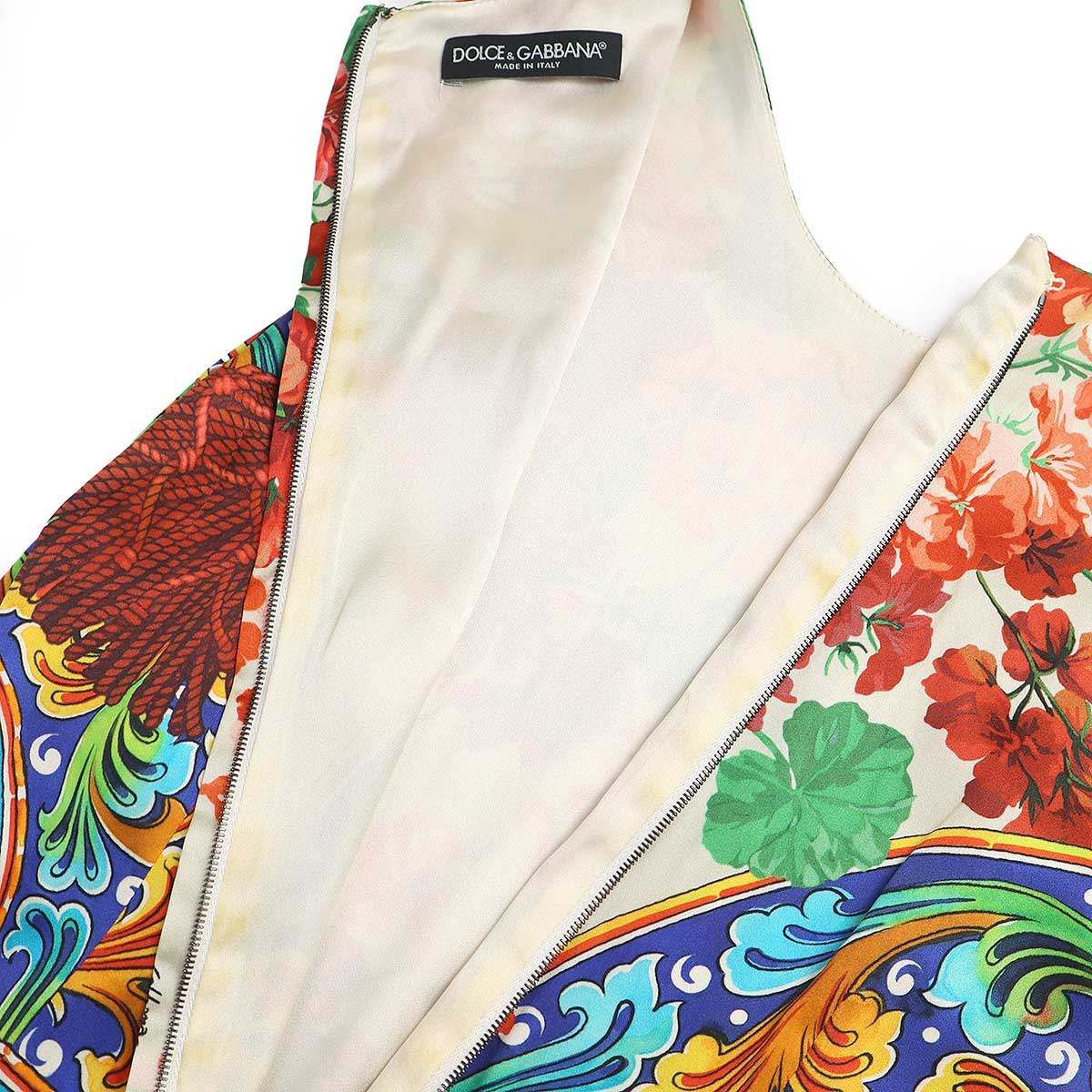 DOLCE&GABBANA ドルチェ＆ガッバーナ フラワーマヨリカシルク
