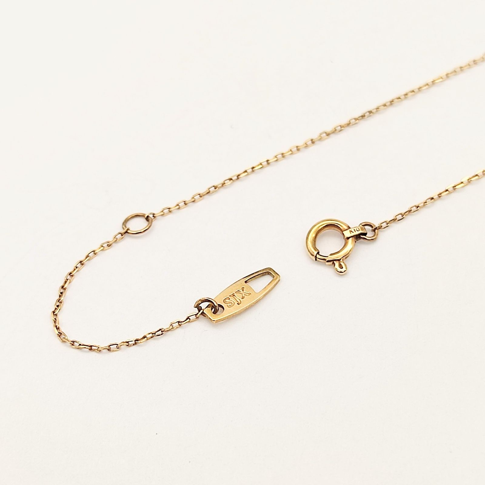 超美品】SJX K10 ネックレス クロス イエローゴールド 1.1g - メルカリ