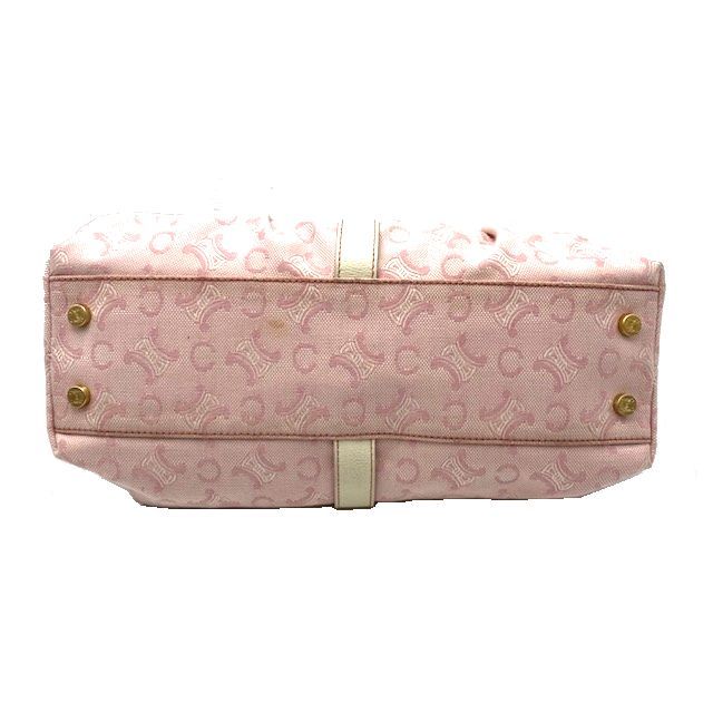 CELINE セリーヌ トートバッグ キャンバス ピンク×アイボリー 