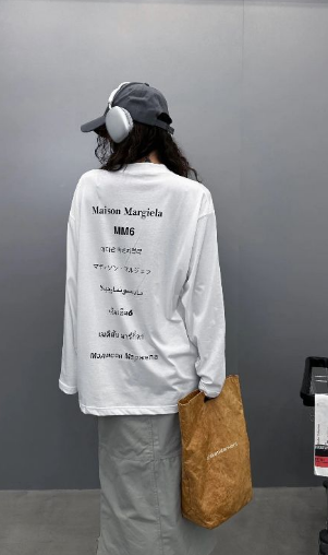 AW24 未使用 ❤Maison Margiela❤ MM6 長袖Tシャツ 男女兼用