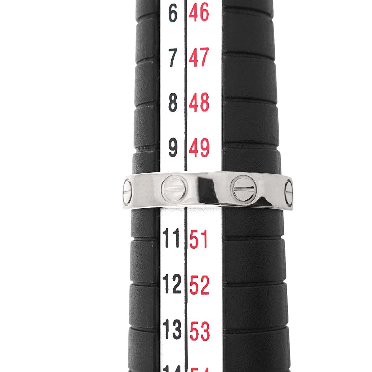 カルティエ Cartier ミニラブ #50 リング K18 WG ホワイトゴールド 750