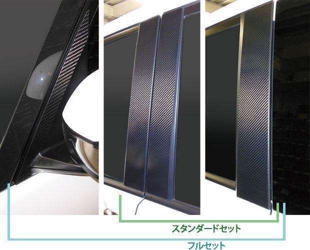 【全国送料無料！】ハセプロ　マジカルカーボン　ピラー８枚/フルセット　ステップワゴン/ ステップワゴンスパーダ　RP1/RP2/RP3/RP4　（H27/4〜） ブラック/ シルバー/ ガンメタ/ マットブラッ