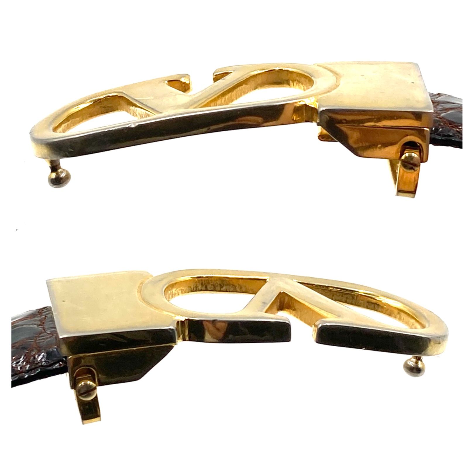 □良品□VALENTINO GARAVANI ヴァレンティノガラヴァーニ Vロゴ