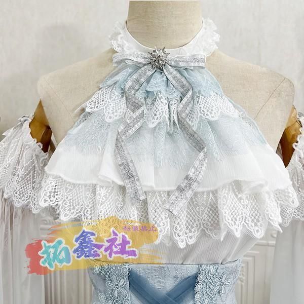 ロリータセットOP+SK  パフスリーブ ハイウエスト レース ゴシック ケーキドレス パーティー クリスマス 結婚式 二次会 デート ロリータセットOP+SK パフスリーブ ハイウエスト レース ゴシック