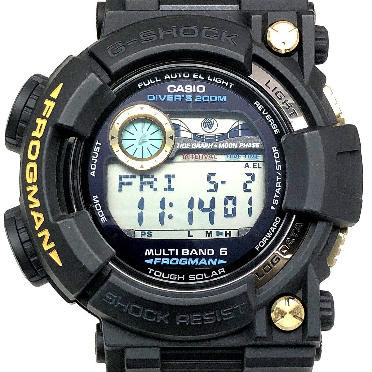 G-SHOCK ジーショック GWF-1000G-1 FROGMAN フロッグマン 電波ソーラー ブラック×ゴールド 黒金蛙 2010年3月発売