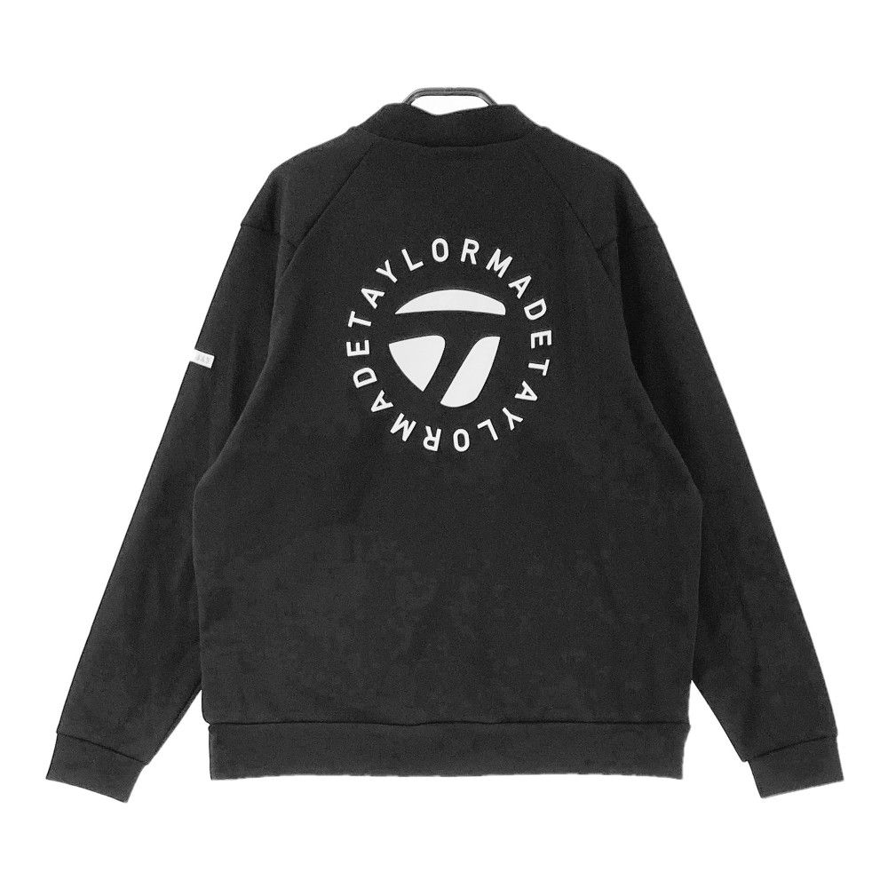 サイズ：L TAYLOR MADE テーラーメイド GINZA モックネック スウェット  ブラック系 [240101419993] ゴルフウェア メンズ ストスト サイズ：L TAYLOR MADE テーラーメイド GINZA モックネック
