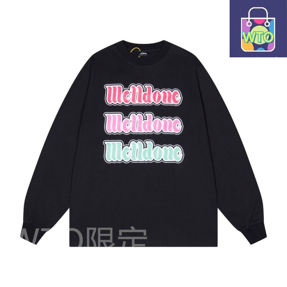 s*8様 Off-Whiteモナリザプリント ブラック ロングスリーブ Tシャツ s*8様 Off-Whiteモナリザプリント ブラック ロングスリーブ T