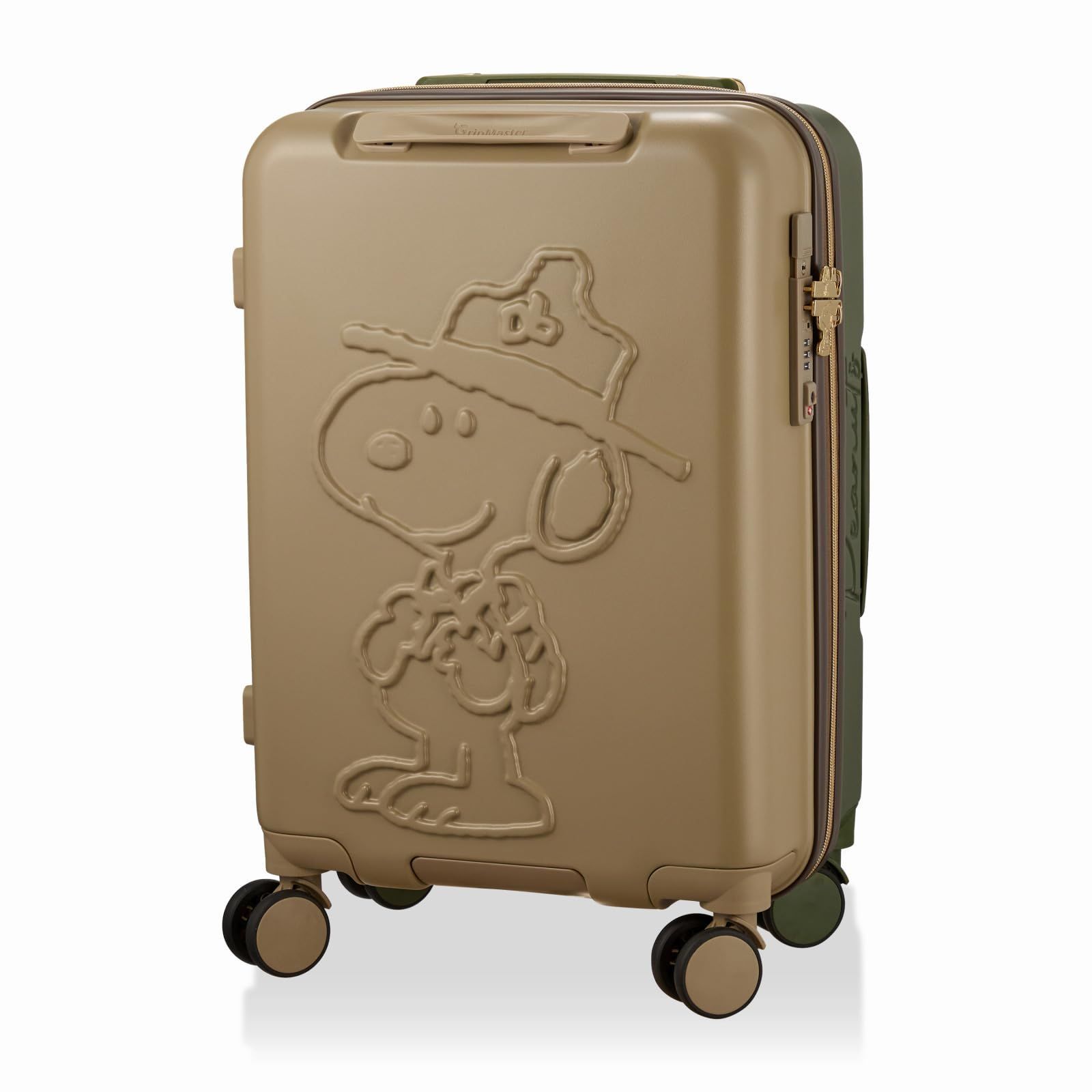 エンボスデザイン Peanuts ダブルキャスター 2WAYロック ジッパータイプ スヌーピー Sサイズ 機内持ち込み 32L スーツケース シフレ