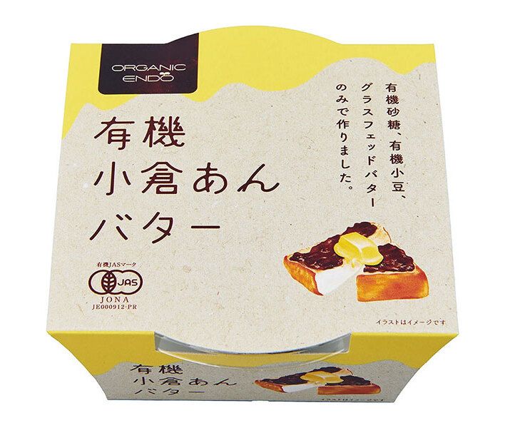 遠藤製餡 有機小倉あんバター 300g×24個入× 2ケース ｜ 和菓子 おぐら 有機JASマーク バター