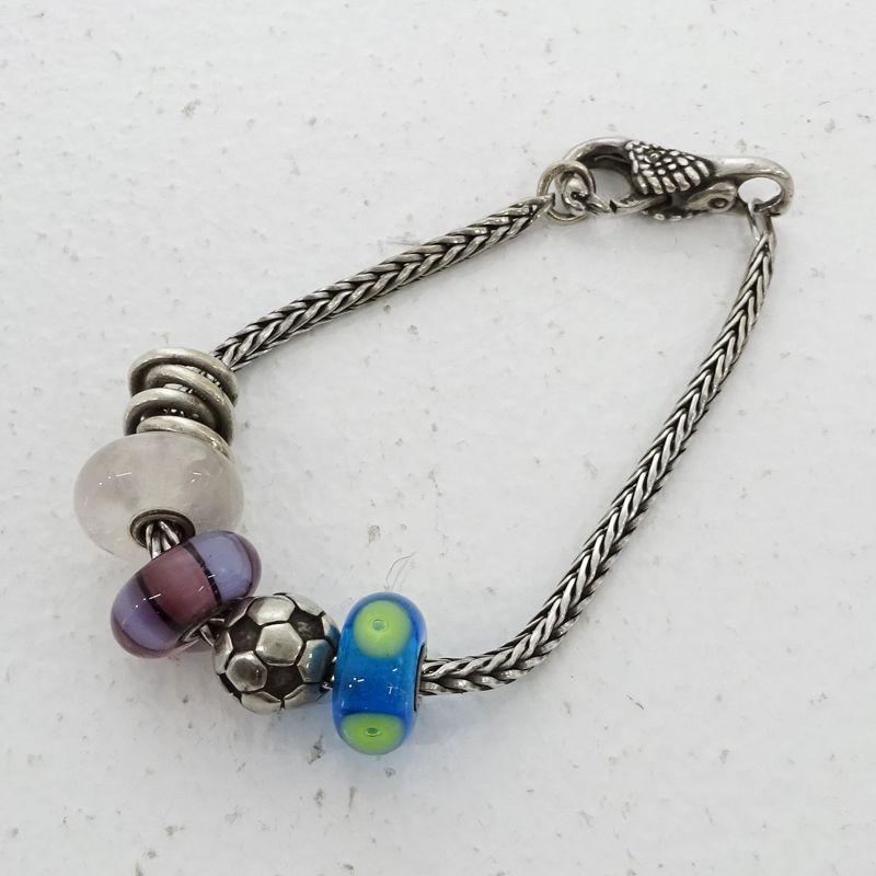 トロールビーズ 8点 セット クリア LAA シルバー 925 シルバー