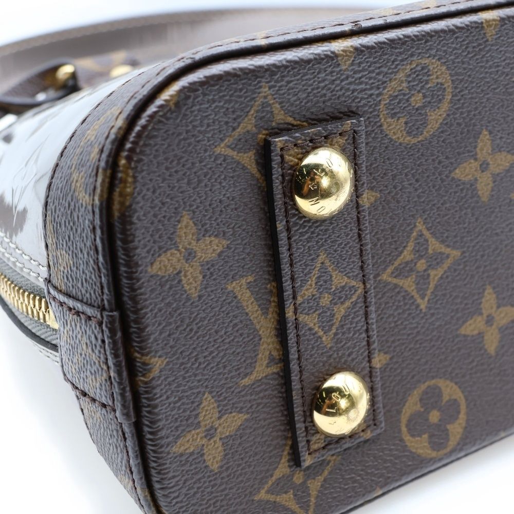 LOUIS VUITTON (ルイヴィトン) アルマBB ヴェルニ シャンパーニュ  