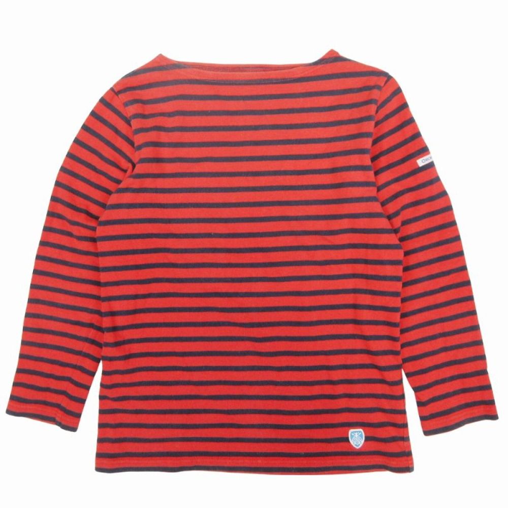 未使用級 オーシバル 2XL バスクシャツ ボーダー 長袖Tシャツ 良品 ORCIVAL オーシバル ボーダー バスクシャツ Tシャツ カットソー
