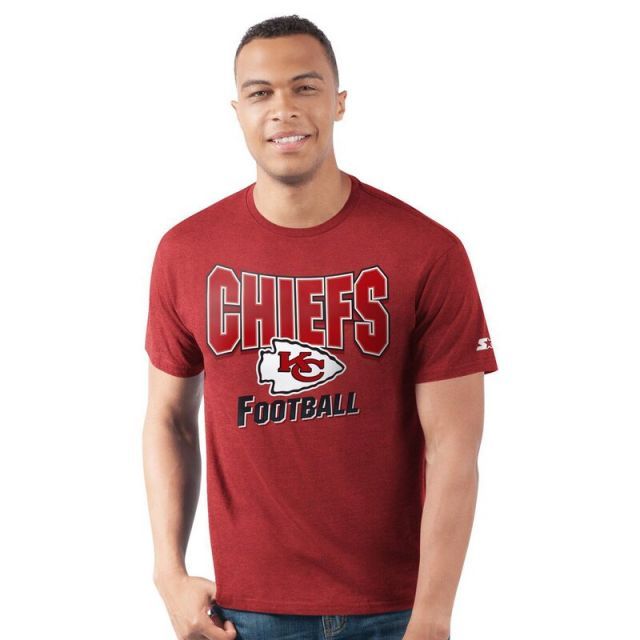 【送料無料】 スターター メンズ Tシャツ トップス Men'sStarter Red Kansas City Chiefs Prime Time T-Shirt Chf Red