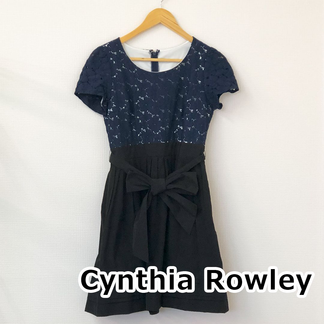 お買い得商店街 Cynthia Rowley ネイビー ワンピース ローリー シンシア ワンピース