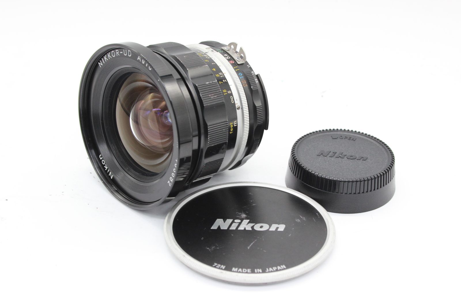 返品保証】 ニコン Nikon Nikkor-UD Ai改 Auto 20mm F3.5 前後キャップ