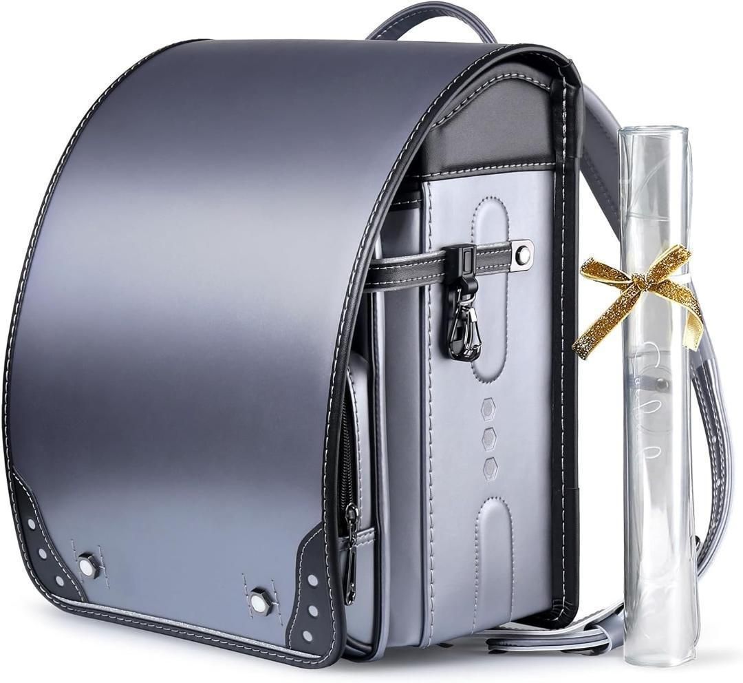 ♥ ランドセル 6年保証 男の子 シルバー 軽量 丈夫 ワンタッチロック ラン活 男子 入学 銀色 入学 1年生