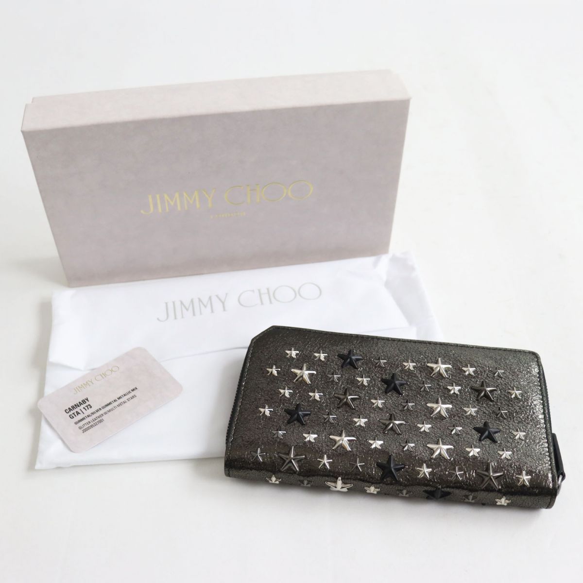 未使用品○JIMMY CHOO ジミーチュウ CARNABY/カーナビー レザー スター