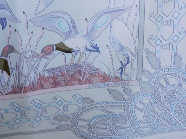 美品 エルメス □ スカーフ カレ90 シルク LIBRES COMME L 