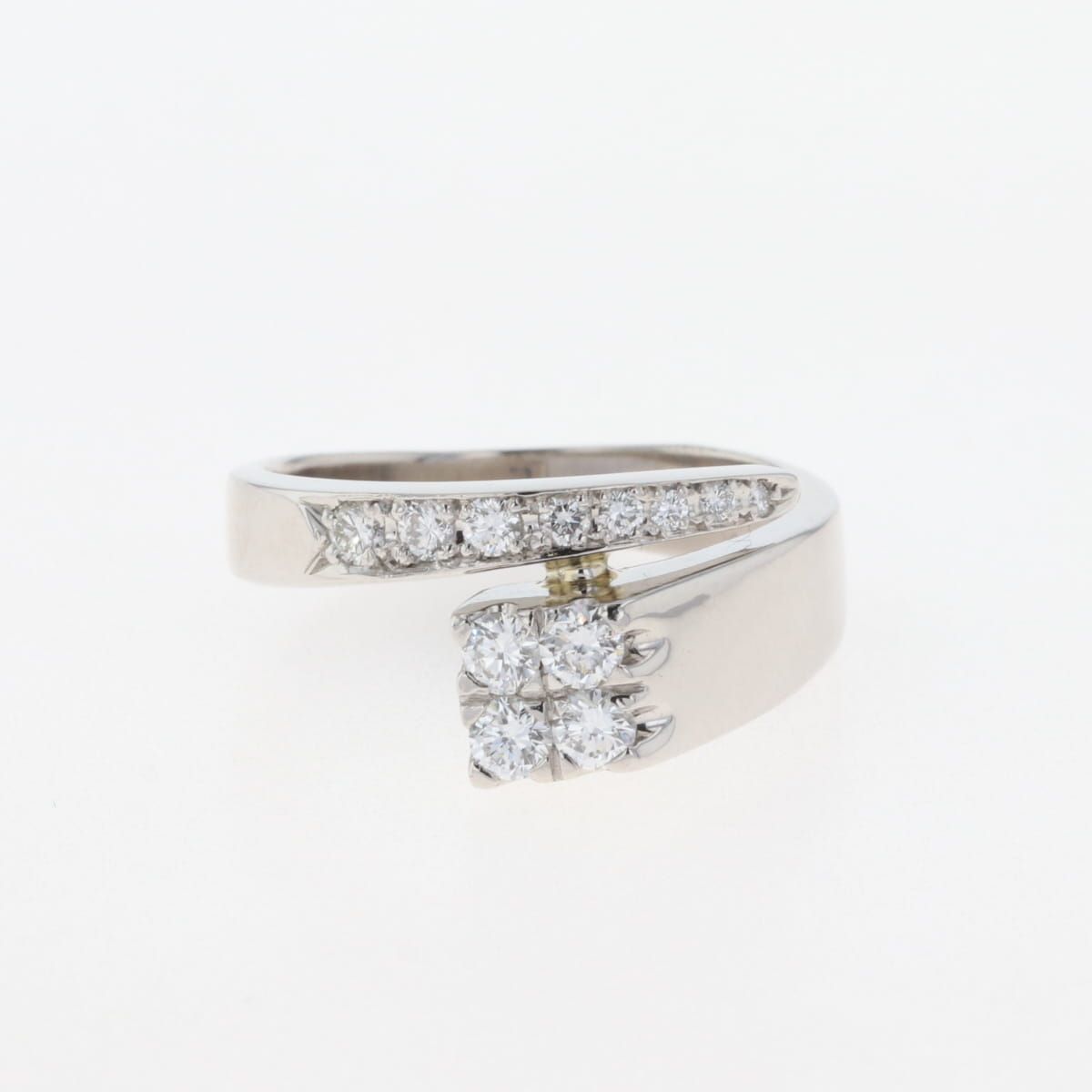 在庫一掃】 メレダイヤ デザインリング プラチナ 指輪 リング 13.5号  