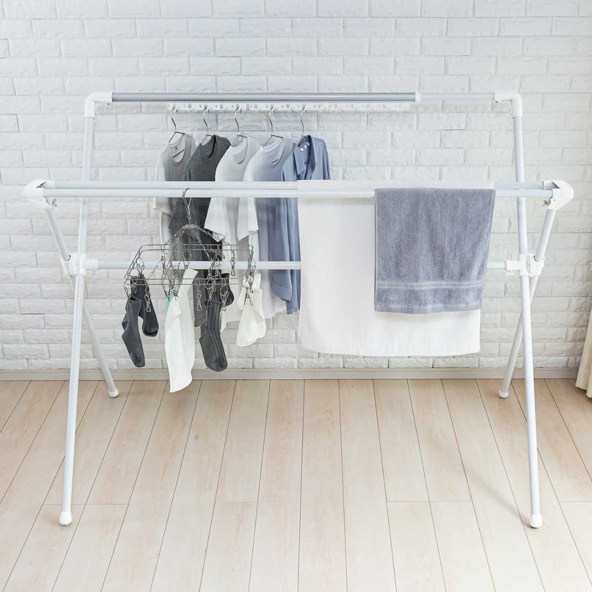 布団干し 伸縮式