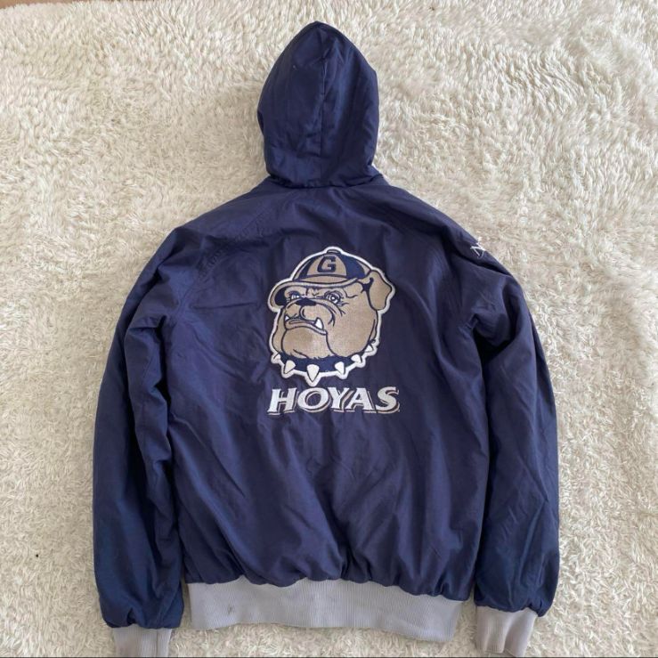 Vintage ジョージタウン大学 HOYAS ナイロンパーカー NCAA 刺繍