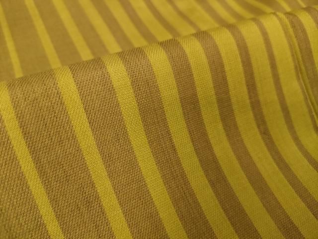 平和屋本店□極上 本場黄八丈 綾織 紬 間道 逸品 DZAA5554kh5 - メルカリ 