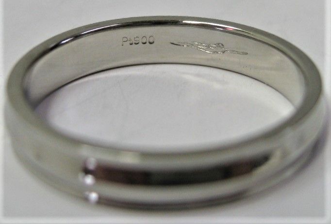 Pt900プラチナ リング指輪山型マリッジリング男女兼用 結婚指輪サイズ 