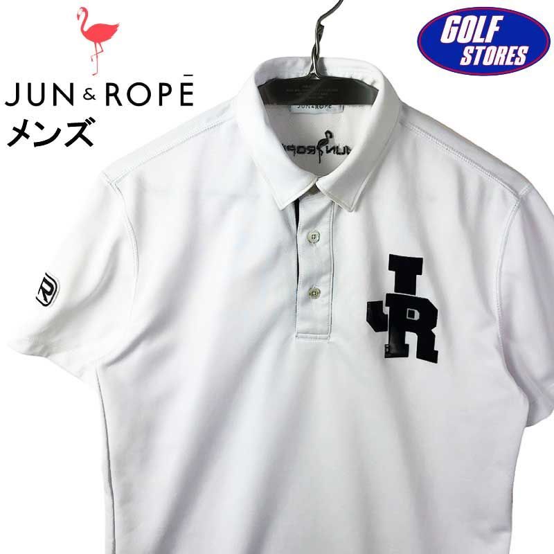 JUN&ROPE ジュン アンド ロペ パイル 半袖ポロシャツ ボーダー柄 M