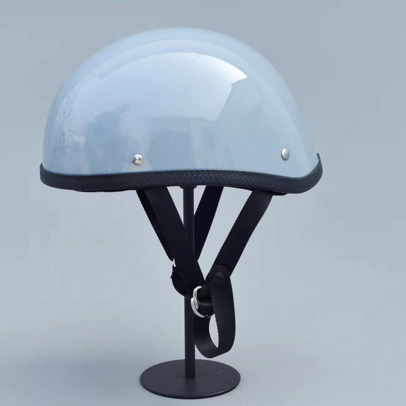 SORKSCER レトロドイツ風小型ハーフヘルメット – 強化ガラス鋼製、軽量 