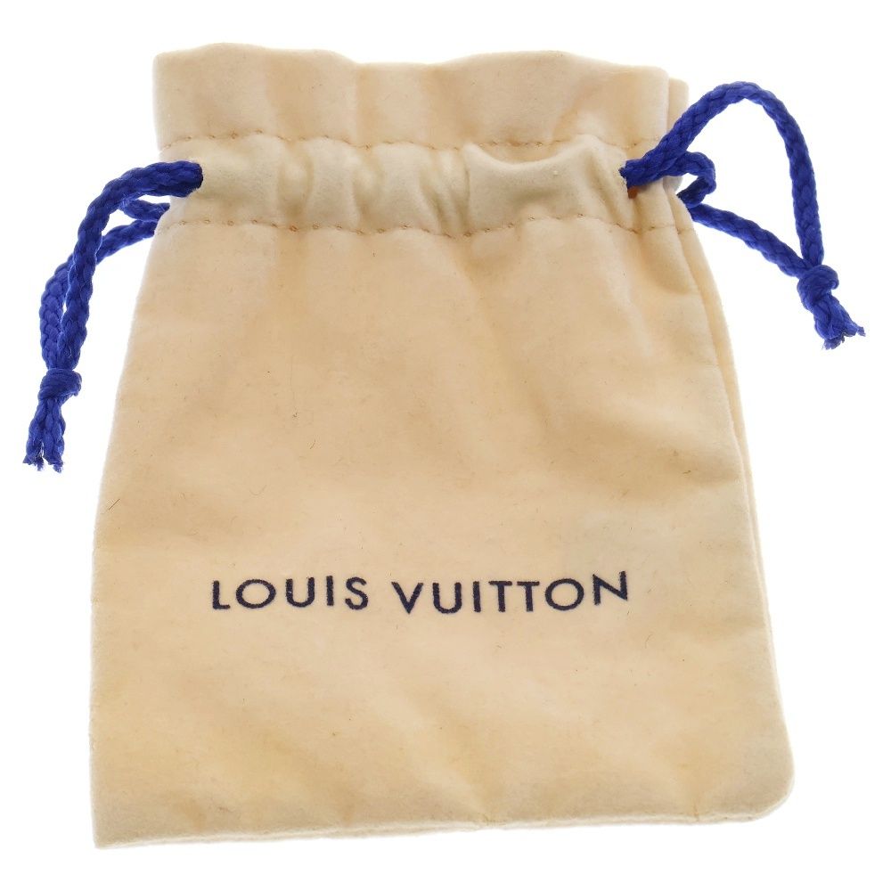 LOUIS VUITTON (ルイヴィトン) ナノグラムフープピアス ゴールド
